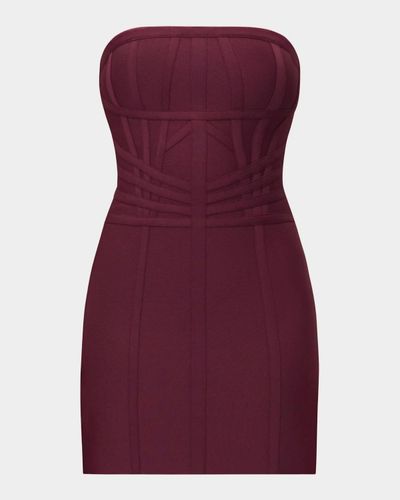 Hervé Léger The Jannette Strapless Mini Dress