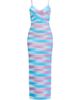 Hervé Léger Women's The Cara Ombré Stripe Gown - 9
