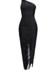 Hervé Léger Women's The Tyra Fringe One-Shoulder Gown - 1