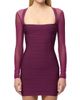 Hervé Léger Women's The Yasmin Sheer-Sleeve Minidress - 4