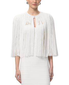 Herve Leger Herve Leger Fringe Cape