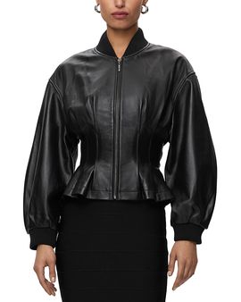 Herve Leger Herve Leger The Aven Leather Jacket