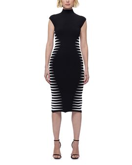 Herve Leger Herve Leger The Claire Cap Sleeve Midi Dress