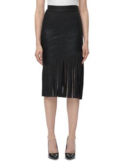 Herve Leger Herve Leger The Metallic Nicole Fringe Skirt