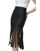 Herve Leger Herve Leger The Metallic Nicole Fringe Skirt - 6