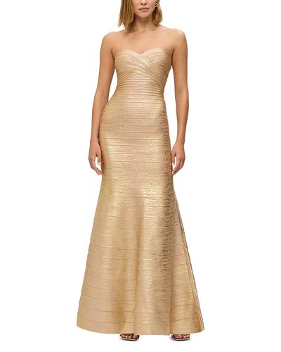 Herve Leger Herve Leger The Metallic Sara Gown