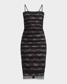 Herve Leger The Dara Lace Midi Dress