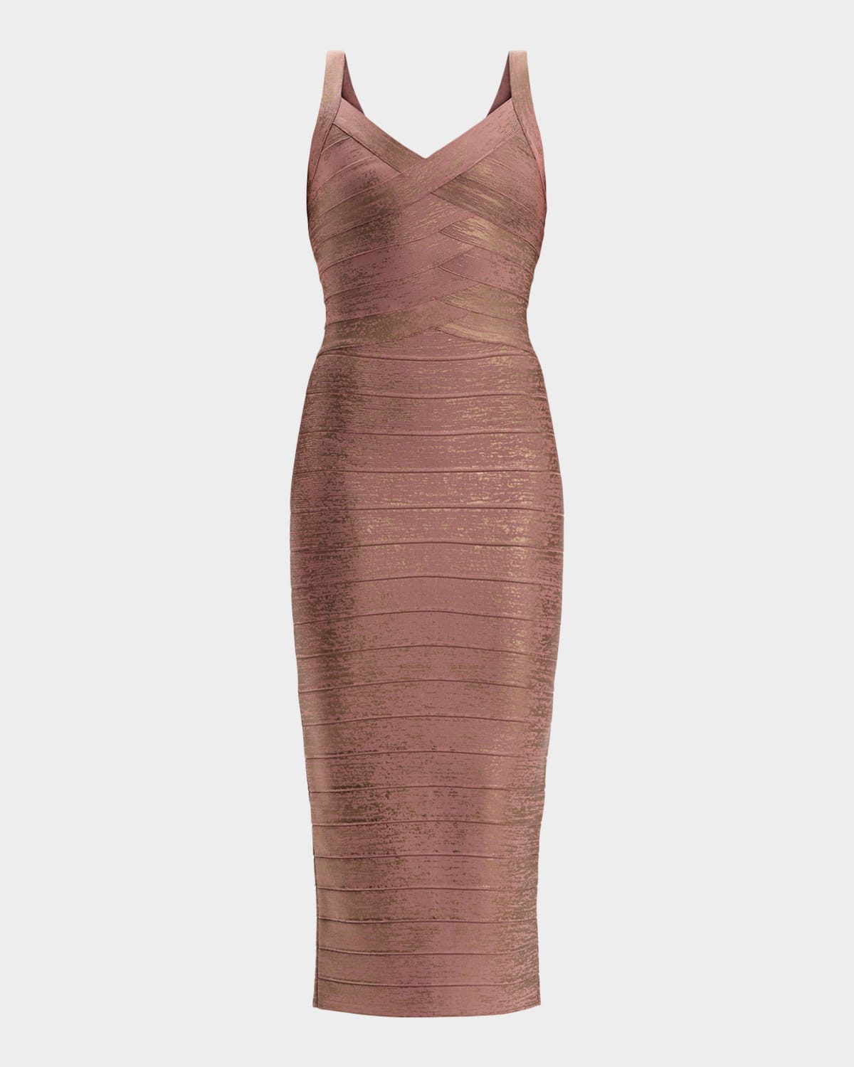 Herve Leger The Indie Foil Bandage Dress