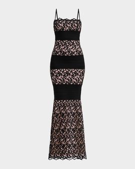 Herve Leger The Marielle Lace Gown