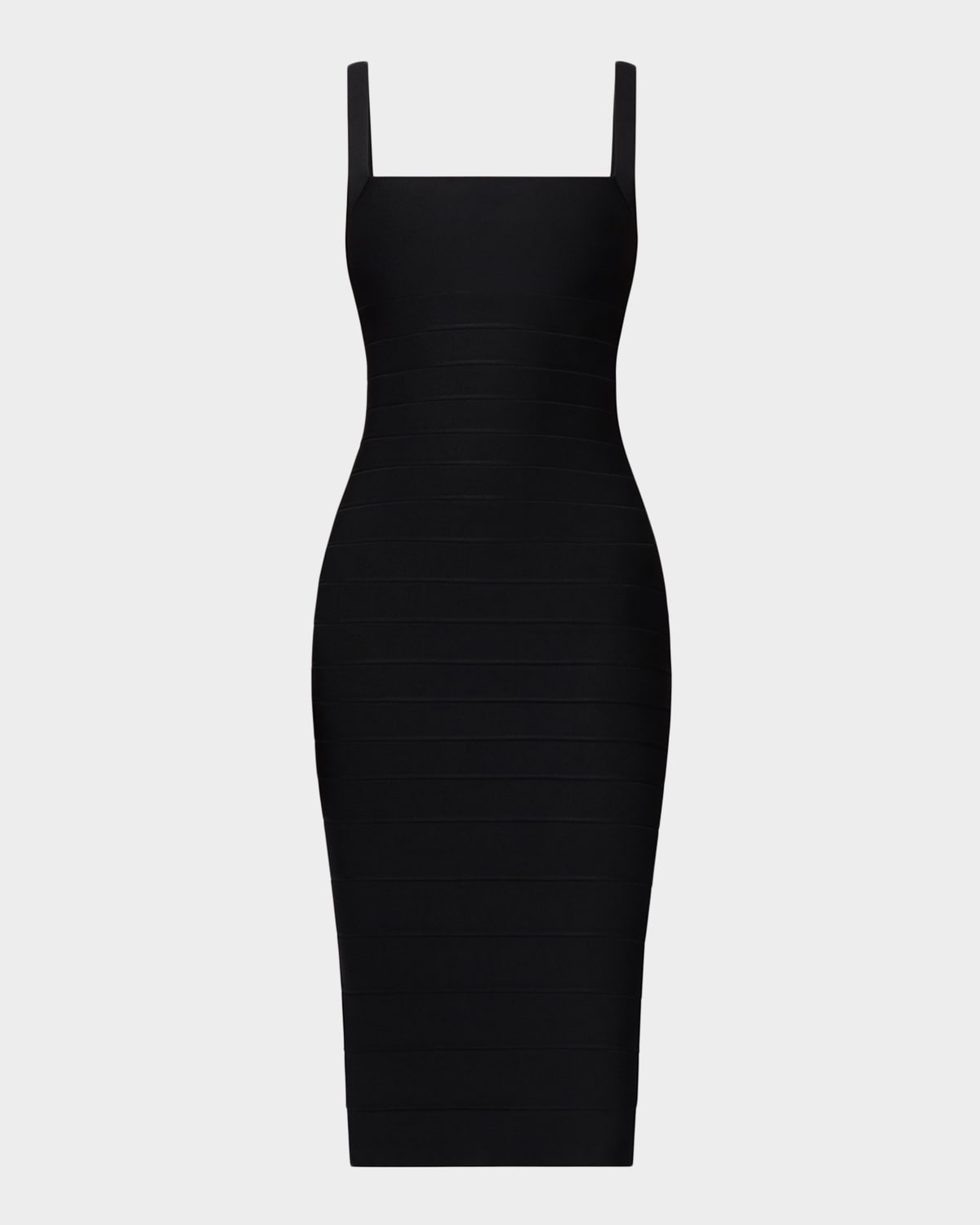 Herve Leger The Neri Lace-Up Bandage Midi Dress
