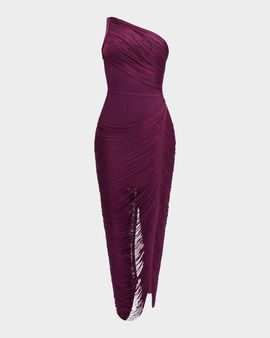Herve Leger The Tyra Asymmetric Gown