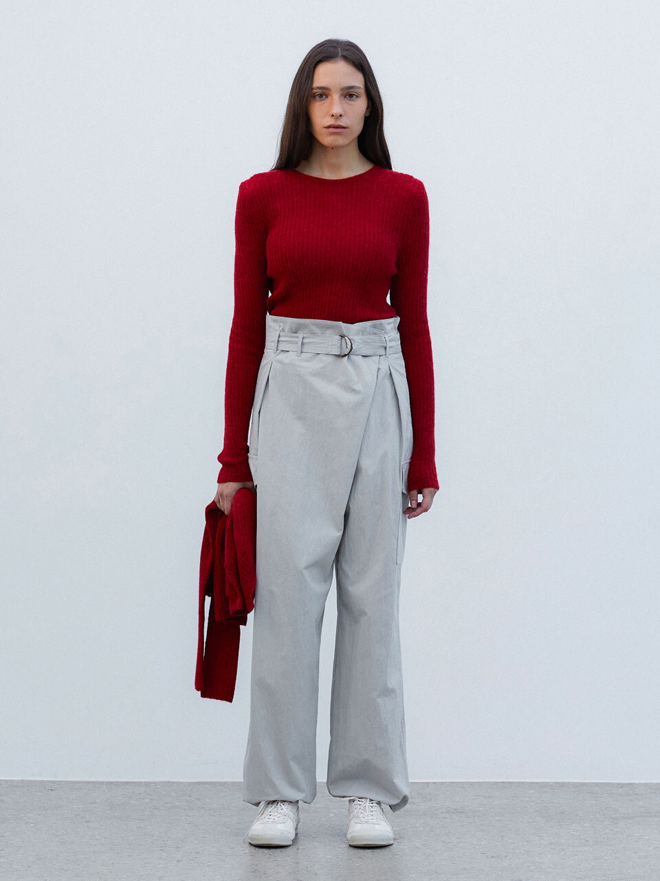 HESS Cotton Wrap Pants - Grey