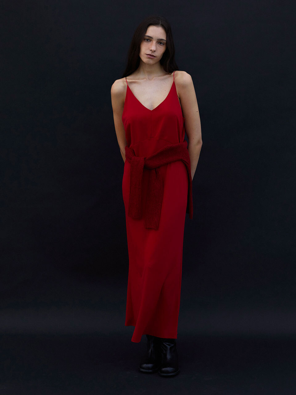 HESS Essential Slip Dress - Red