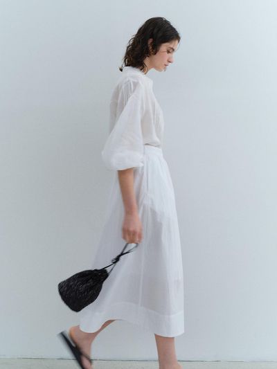 HESS Linen Pin-tuck Shirt - White