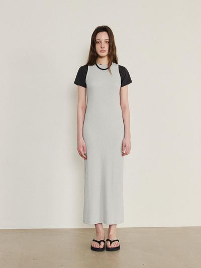 HESS Pigment Halter Dress [Light Khaki]