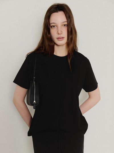 HESS Point Line Basic T-Shirt [Black]