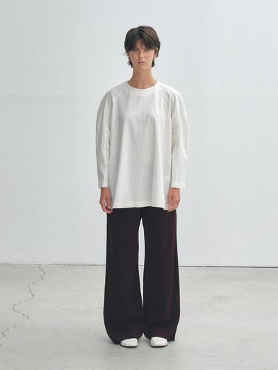 HESS Wide Banding Pants - Dark Burgundy