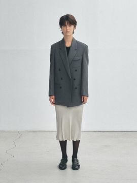 HESS Wool Double Jacket - Dark Gray