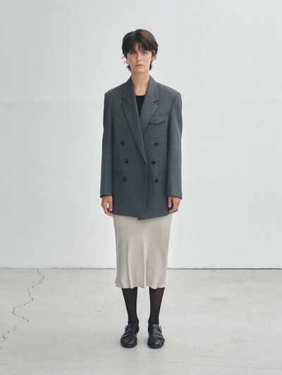 HESS Wool Double Jacket - Dark Gray