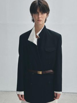 HESS Wool Double Jacket - Dark Navy