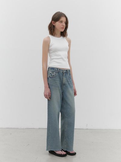 hetherment 015 ever semi-wide denim (blue)