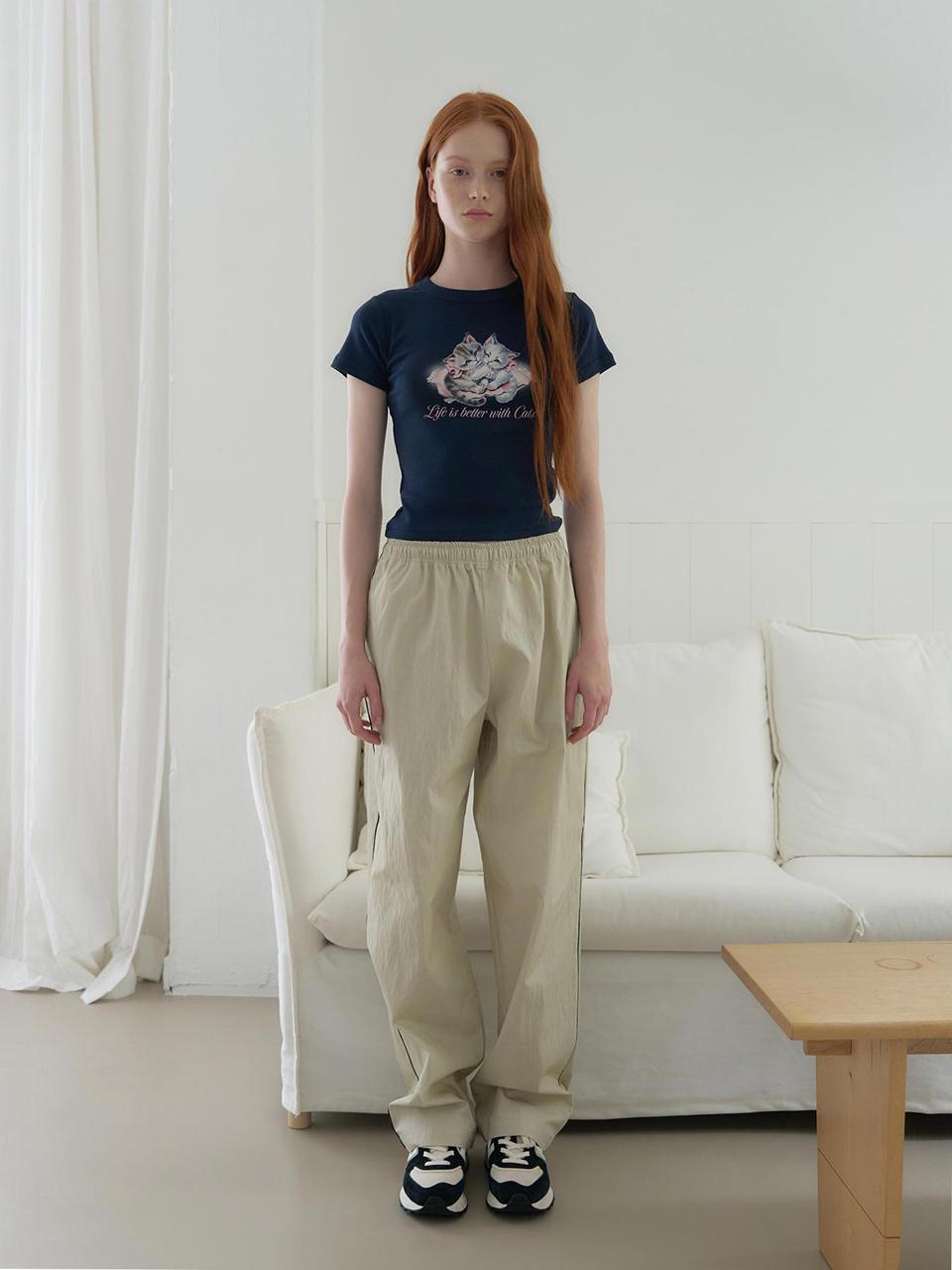 hetherment light fit track pants (sand)
