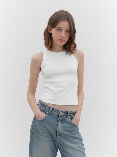 hetherment regular halter neck sleeveless (white)