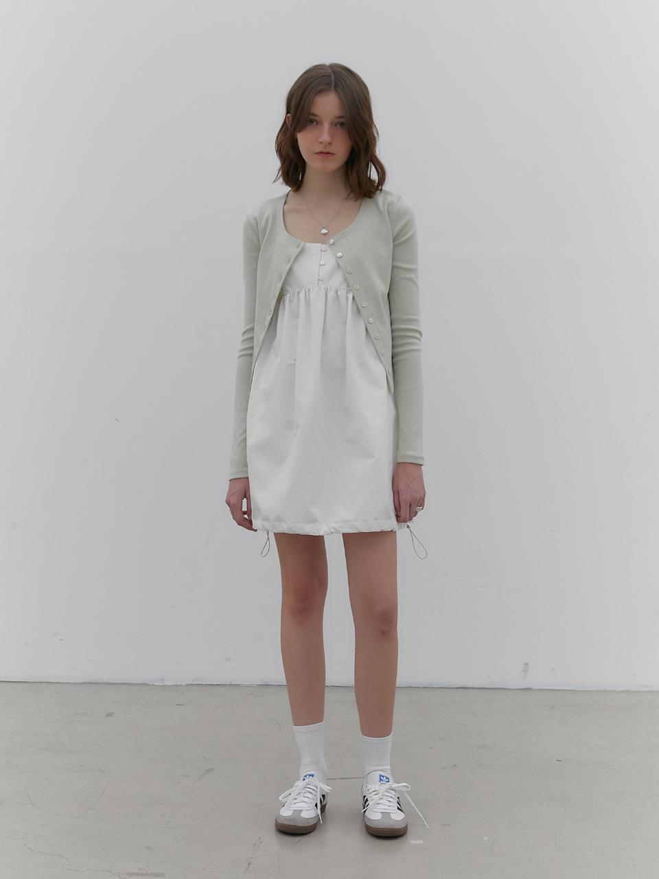 hetherment serena button cardigan (mint)