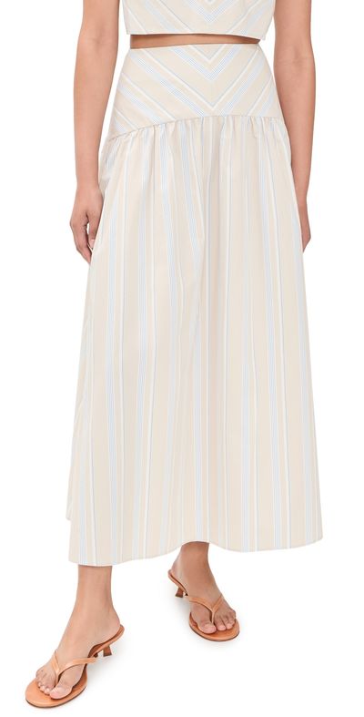 HEVRON HEVRON Adaline Skirt Beige Stripe