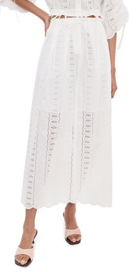 HEVRON HEVRON Amaris Skirt White Eyelet