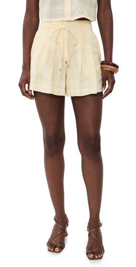 HEVRON HEVRON Aster Shorts Butter Plaid
