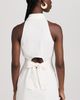 HEVRON HEVRON Domino Mini Dress White S - 3