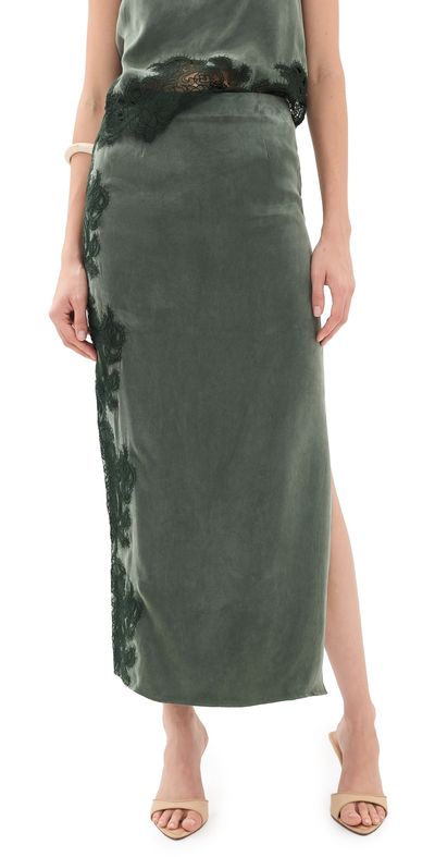 HEVRON HEVRON Nerida Skirt Climbing Ivy
