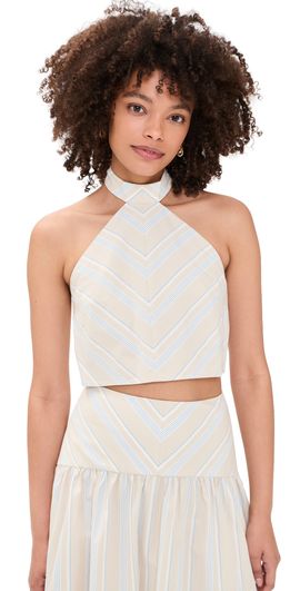 HEVRON HEVRON Quinn Top Beige Stripe