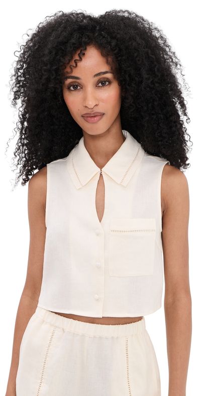 HEVRON HEVRON Rosalie Top Ivory