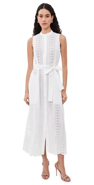 HEVRON HEVRON Sia Dress White Eyelet