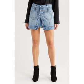 HIDDEN JEANS HIDDEN JEANS Button Front Denim Miniskirt