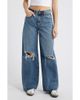 HIDDEN JEANS HIDDEN JEANS Classic High Waist Distressed Wide Leg Jeans - 1