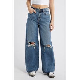 HIDDEN JEANS HIDDEN JEANS Classic High Waist Distressed Wide Leg Jeans