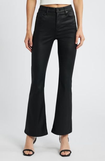 HIDDEN JEANS HIDDEN JEANS Coated High Waist Flare Jeans