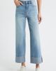 HIDDEN JEANS HIDDEN JEANS Cuffed High Waist Ankle Wide Leg Jeans - 1