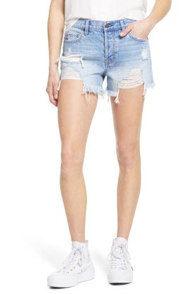 HIDDEN JEANS HIDDEN JEANS Destroyed Nonstretch Denim Cutoff Shorts