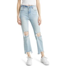 HIDDEN JEANS HIDDEN JEANS Distressed Chew Hem Straight Leg Jeans