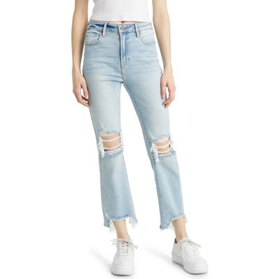 HIDDEN JEANS HIDDEN JEANS Distressed Chew Hem Straight Leg Jeans