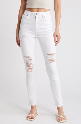 HIDDEN JEANS HIDDEN JEANS Distressed High Waist Ankle Skinny Jeans