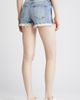 HIDDEN JEANS HIDDEN JEANS Distressed Side Zip Fringe Denim Shorts - 2