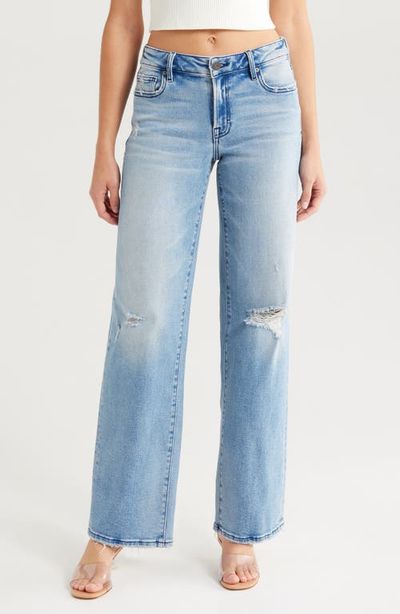HIDDEN JEANS HIDDEN JEANS Distressed Straight Leg Dad Jeans