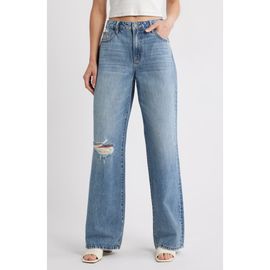 HIDDEN JEANS HIDDEN JEANS Distressed Wide Leg Dad Jeans