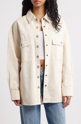 HIDDEN JEANS HIDDEN JEANS Oversize Western Denim Shirt