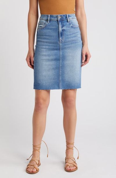 HIDDEN JEANS HIDDEN JEANS Raw Hem Denim Pencil Skirt